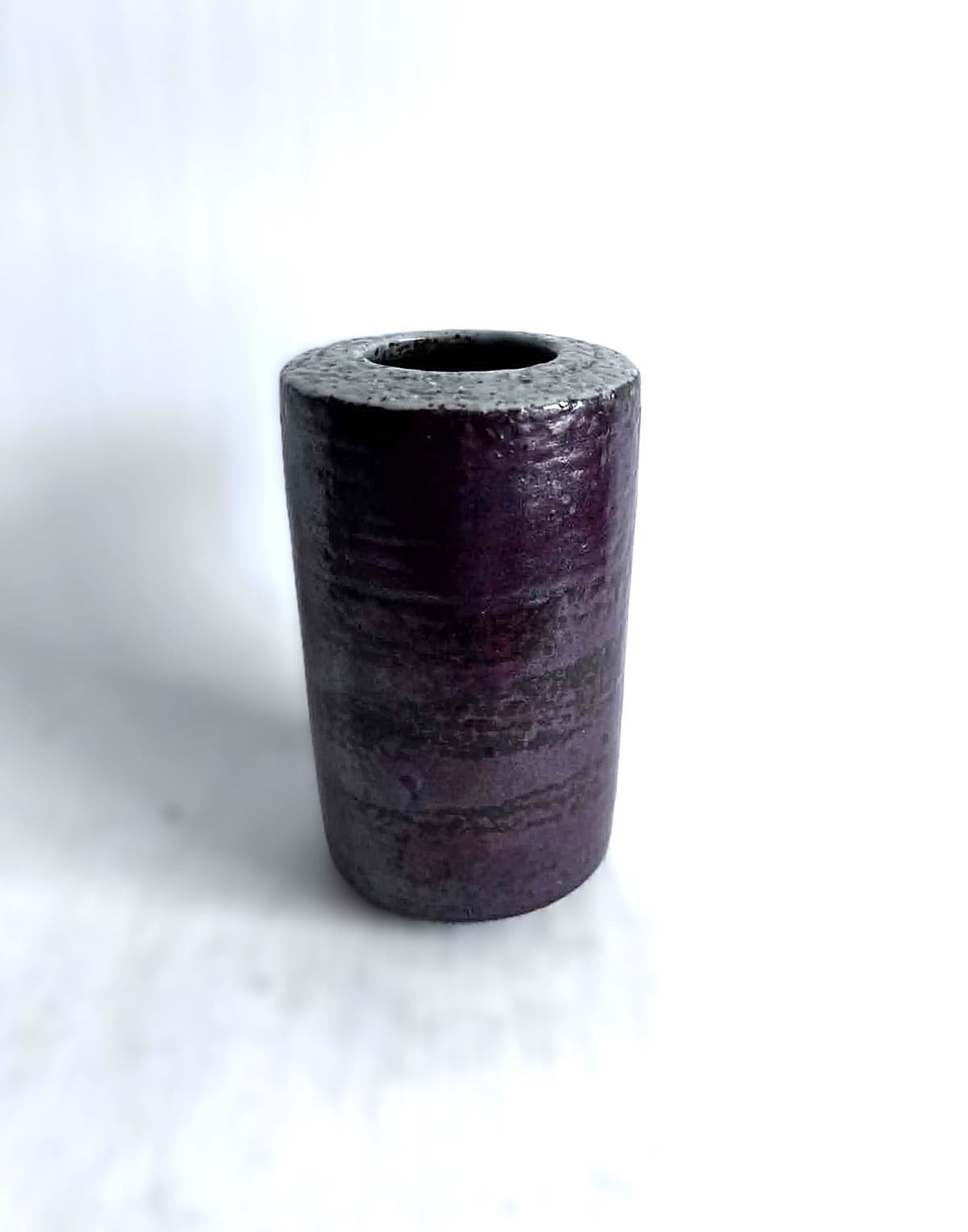 Cylindrical Glazed stoneware vase from Palshus, Denmark 1960s