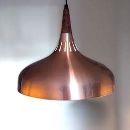 Kobber pendel fra Fog og Mørup, designet af Jo Hammerborg i 1963