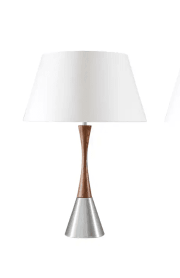 Svensk bordlamper i aluminium og palisander fra Bergboms, design af Bernt Nordsted, 1960'erne