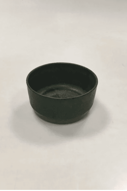 Smuk stentøjsskål fra Palshus i mørkeblå nuancer, Design Per Linnemann-Schmidt, 1960`erne