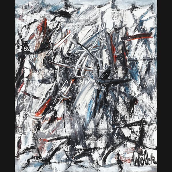 Preben Wølck “Portræt af Jackson Pollock” 1970