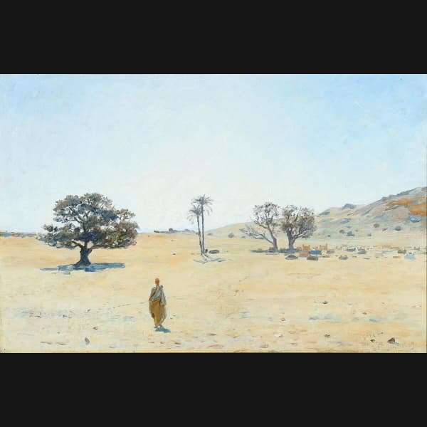 Lauritz Tuxen “Ørkenlandskab fra Egypten” 1889