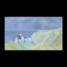 Søren Andersen “Huse ved klit, Stenbjerg” 1987