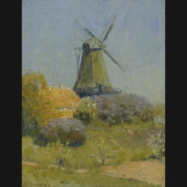 Johannes Grenness. Mølle, ca. 1918