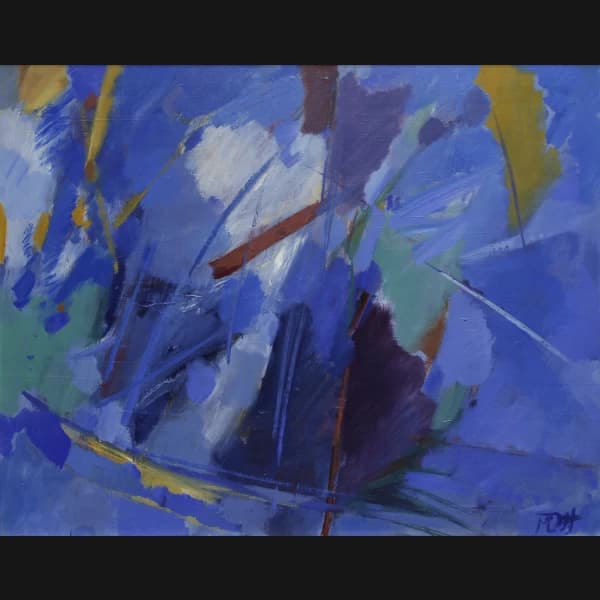 Poul Oskar Hansen. “GRØN-BLÅ KOMPOSITION”, 1994