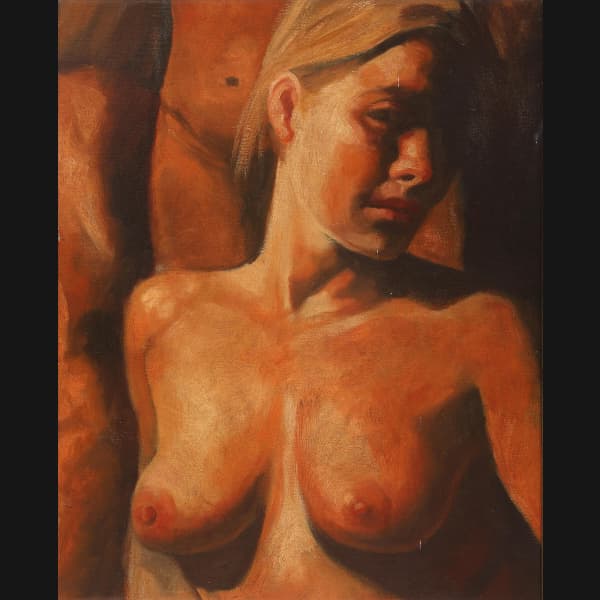 Adam gabriel "Komposition med nøgen kvinde" 2009