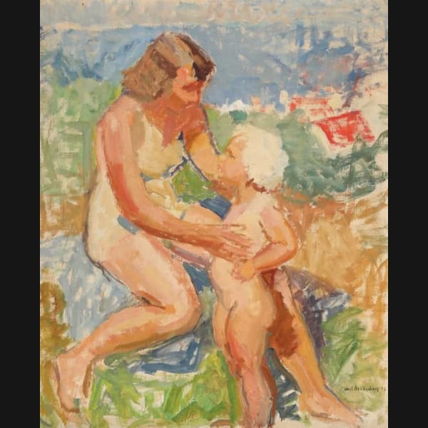 Axel Bredsdorff. “Mor og datter”, ca. 1925