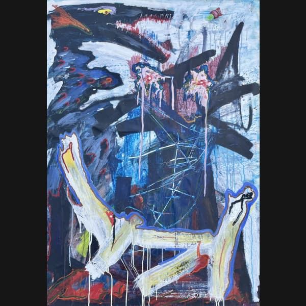 Steffen Odd Sølbjerg "Komposition” 1970. 140x100cm