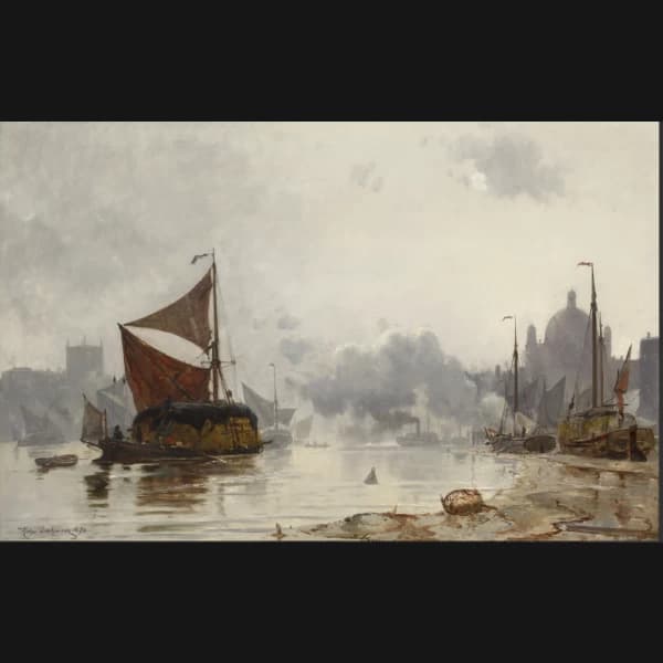Holger Drachmann. “London Brigde”, 1874