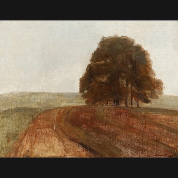 Aage Bertelsen. “Tåget efterårsdag”, Birkerød 1910