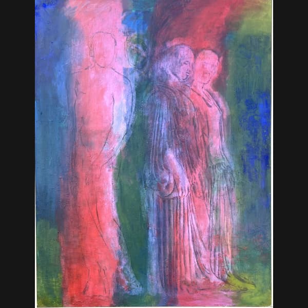 Jan Sivertsen “Lines of figures red/blue” 2011
