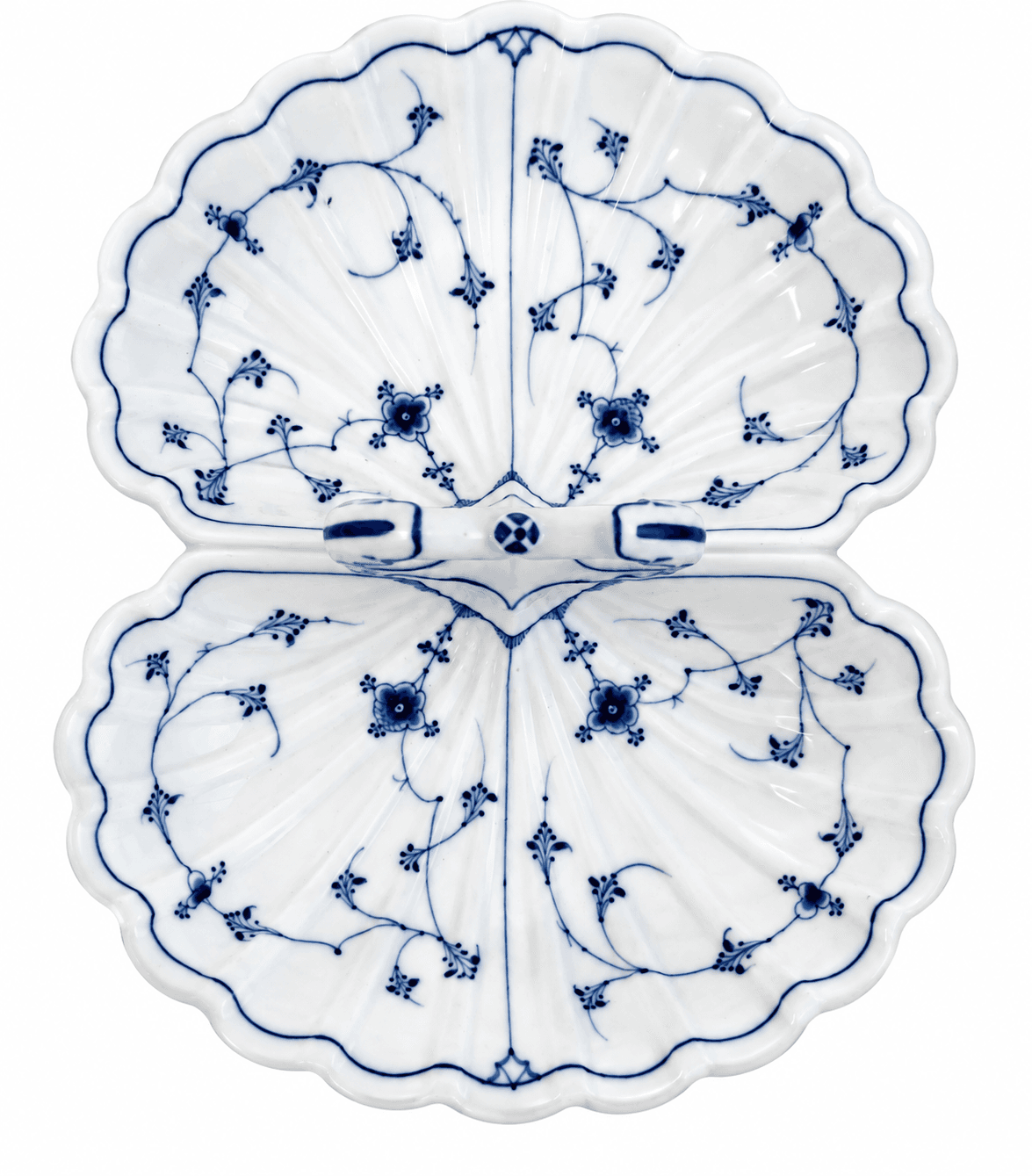 Royal Copenhagen – Musselmalet Riflet kabaretfad