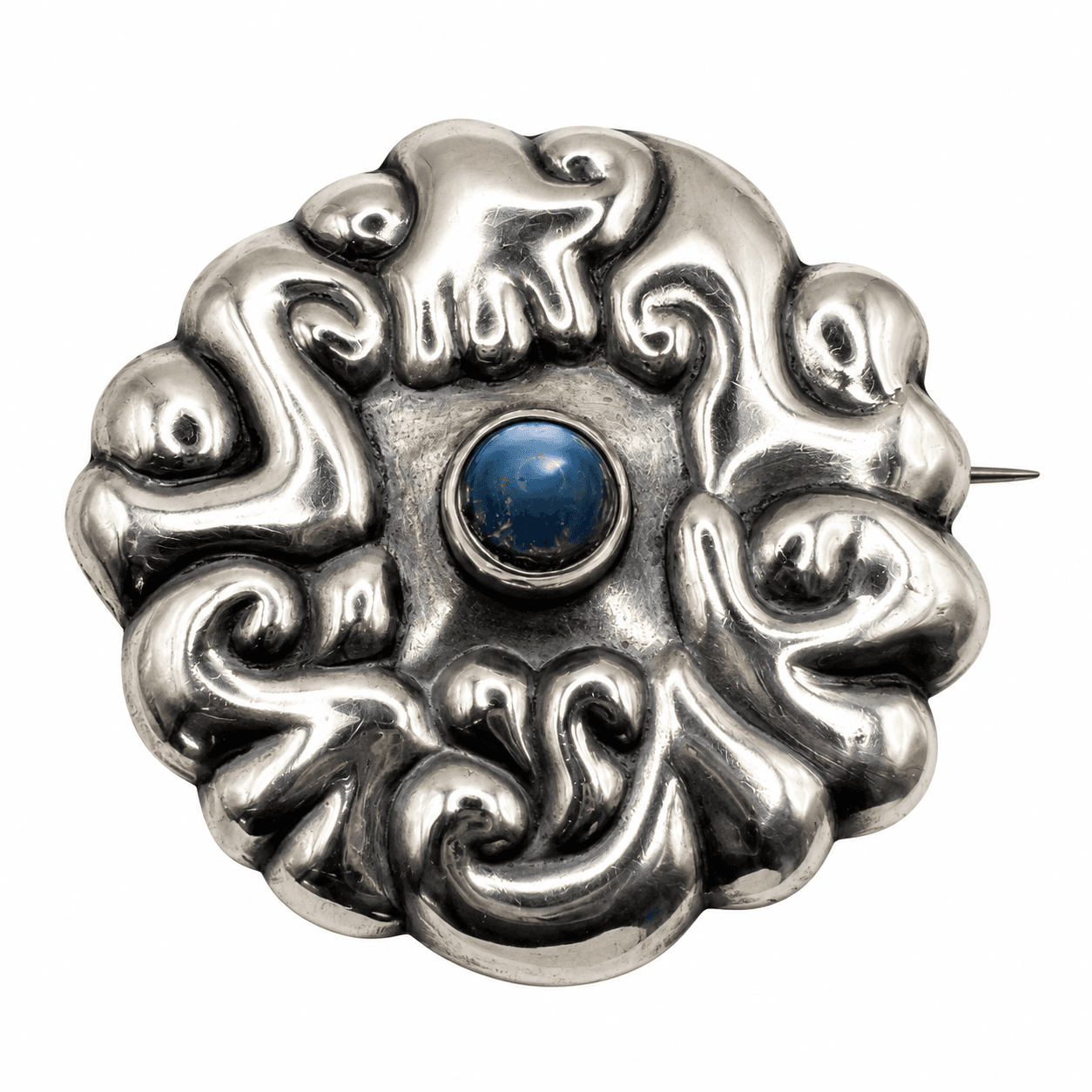 Sølvbroche i 830 sølv