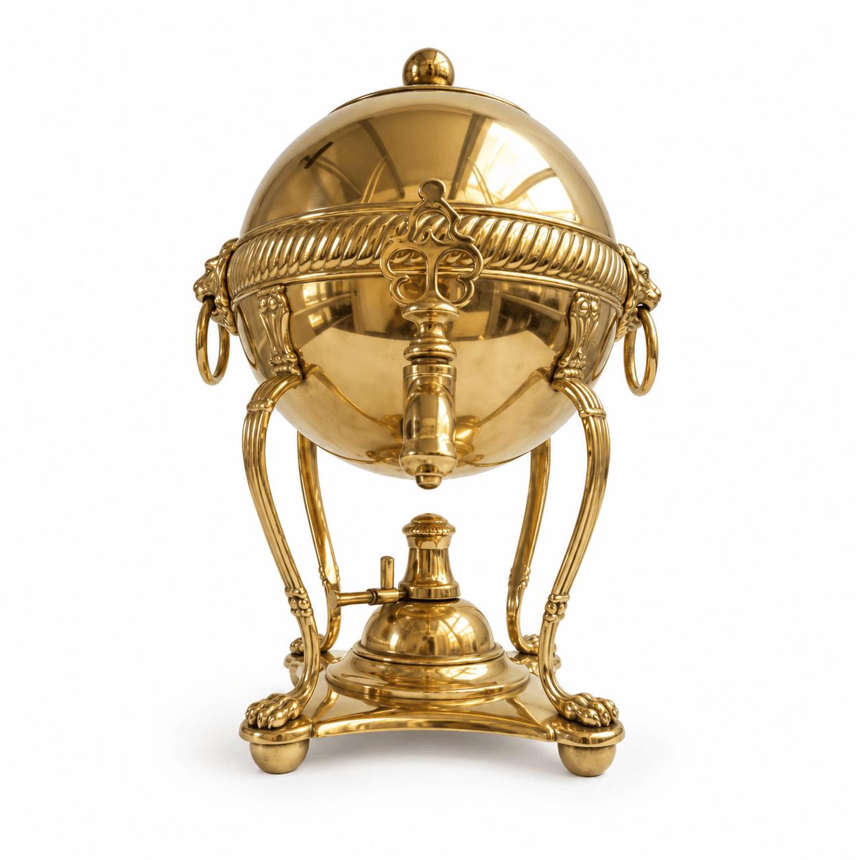 Messing samovar med petroleumsbrænder, ca. 1880