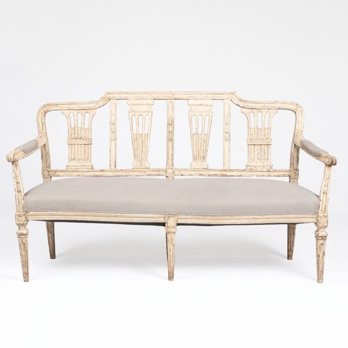 Gustaviansk bænk, Sverige, ca. 1780–1800