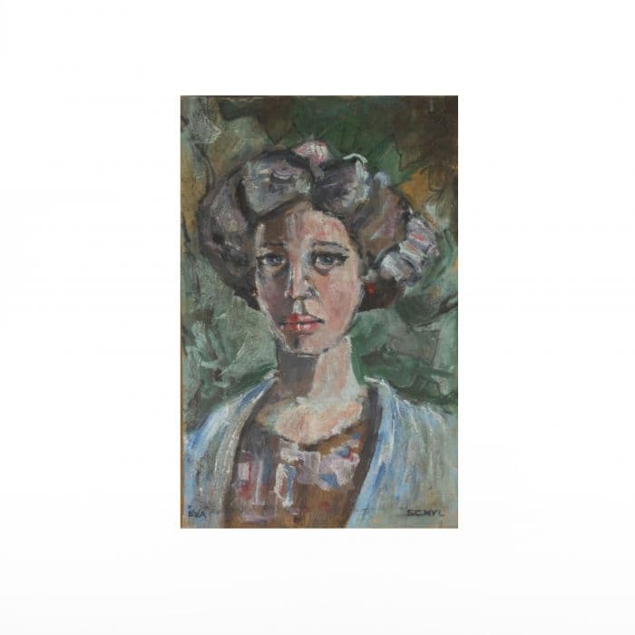 Julius Schyl maleri: Kvinde "EVA"