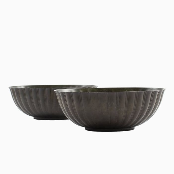 Just Andersen. Par jardiniere i diskometal