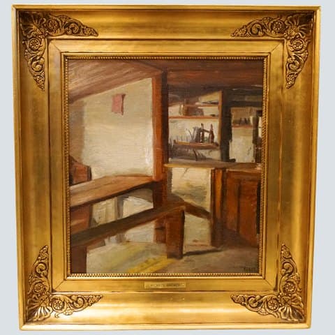 Michael Ancher (f. 1849-1927), Interiør oliemaleri